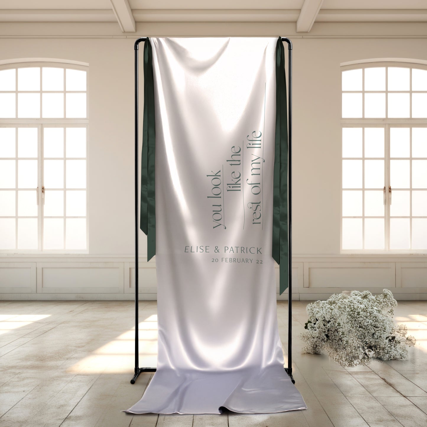 Agape Fabric Welcome Sign