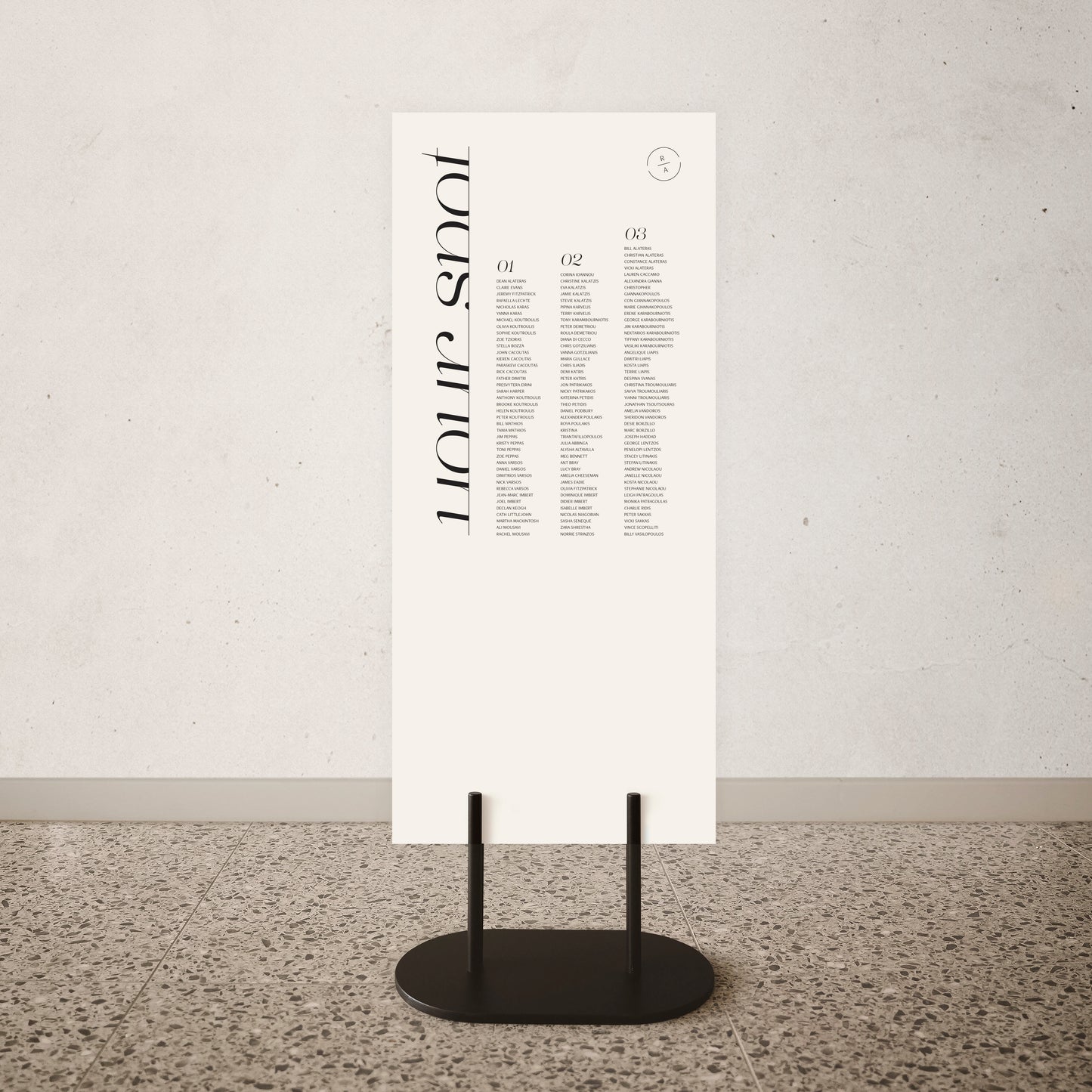 Scintilla Seating Chart