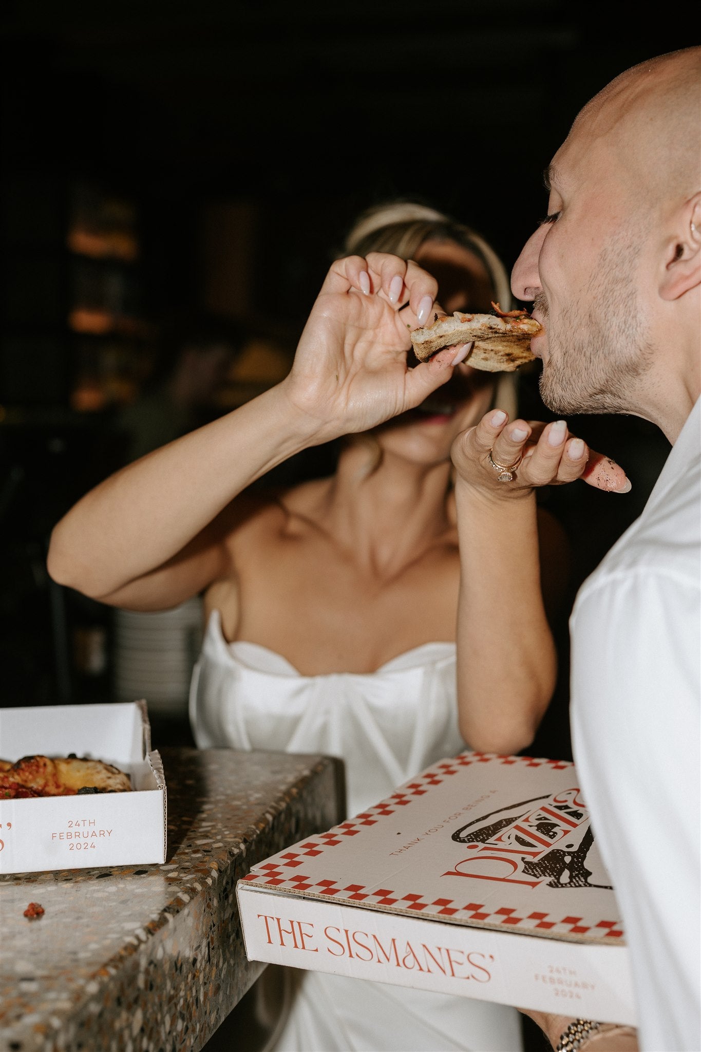 Custom Wedding Pizza Box