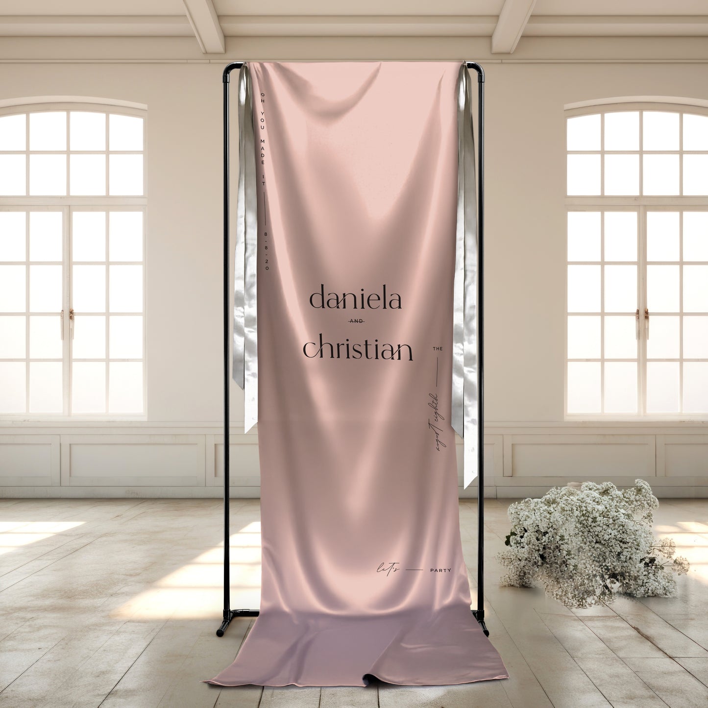 Insieme Fabric Welcome Sign