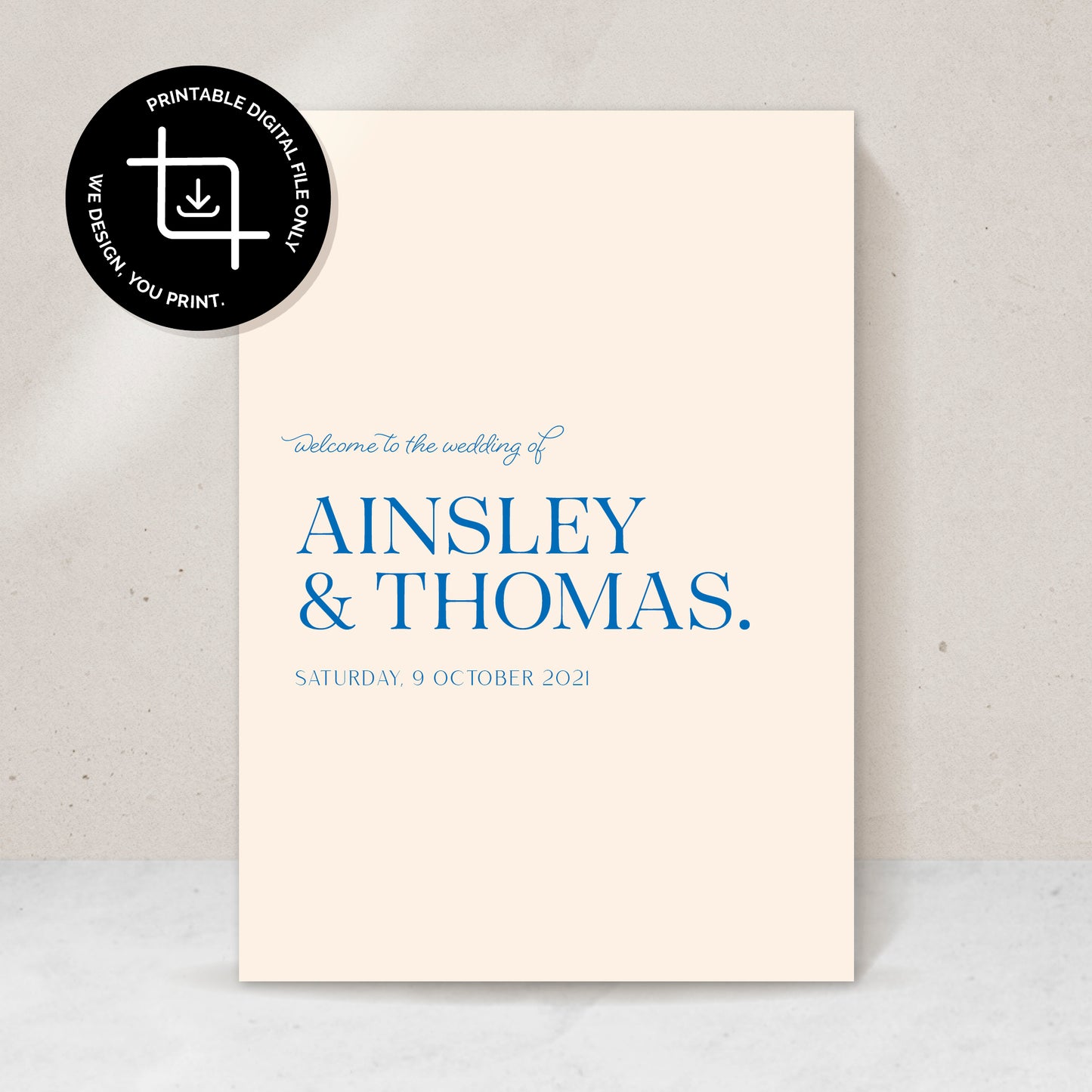 Ainsley Welcome Sign - Digital file only