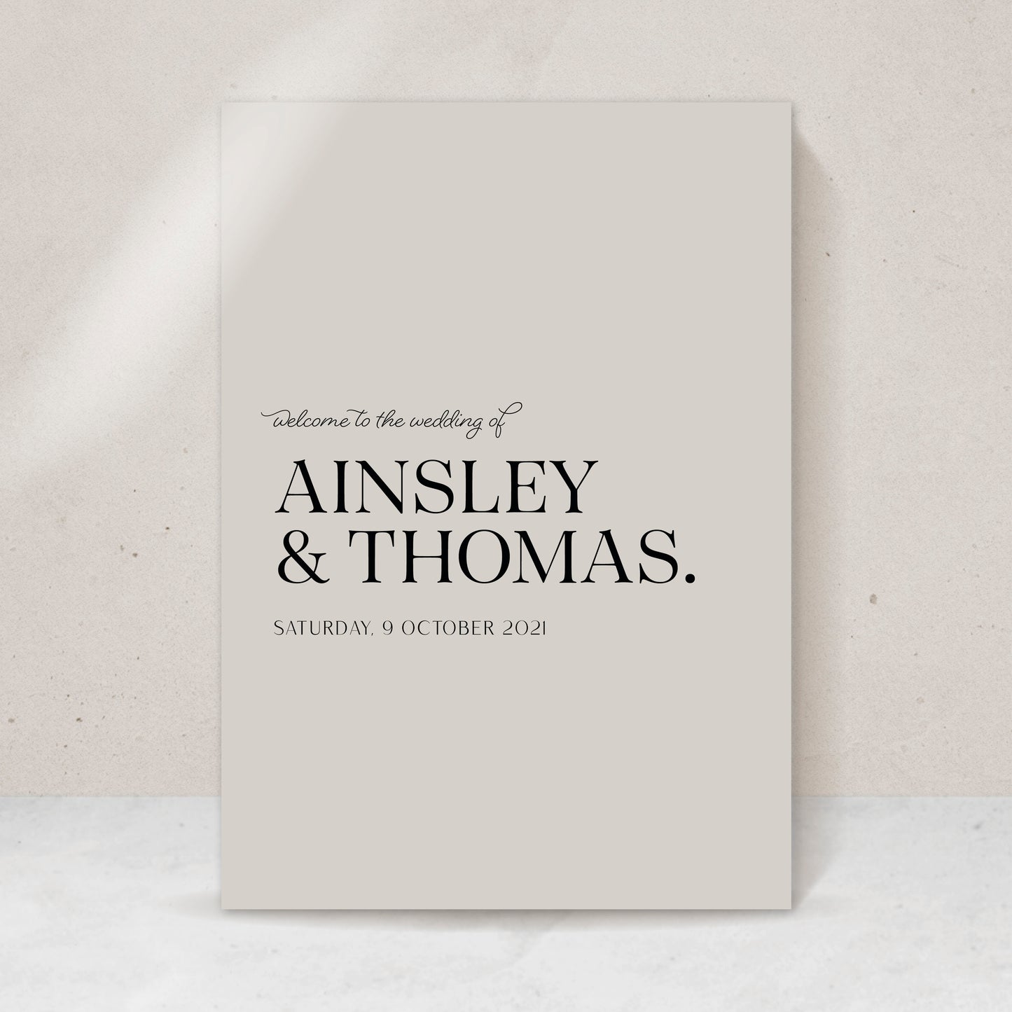 Ainsley Welcome Sign