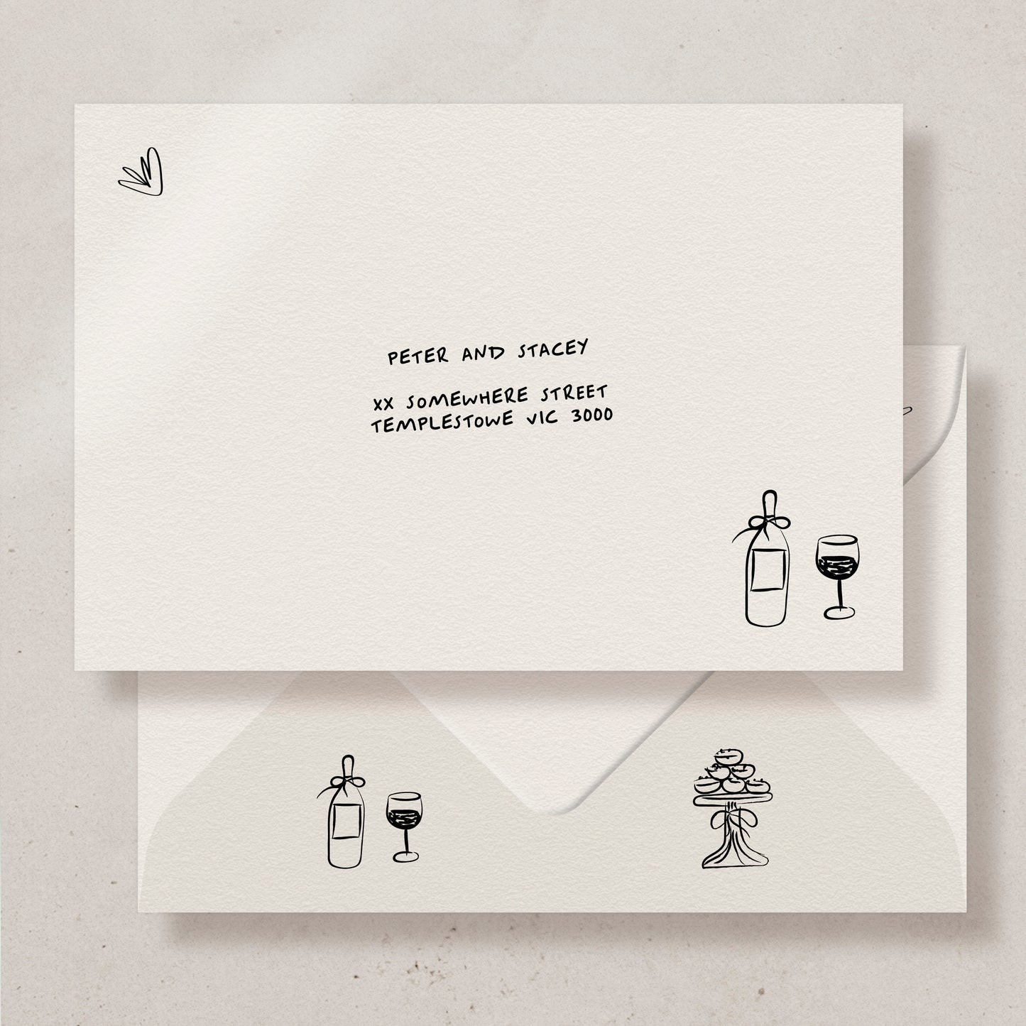 Baciami Invitation Envelope