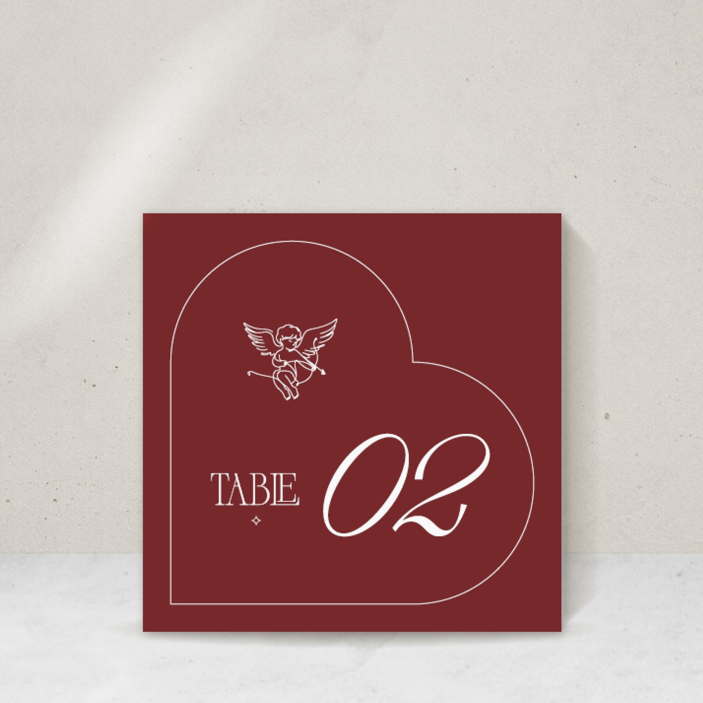 L'Amore Table Number