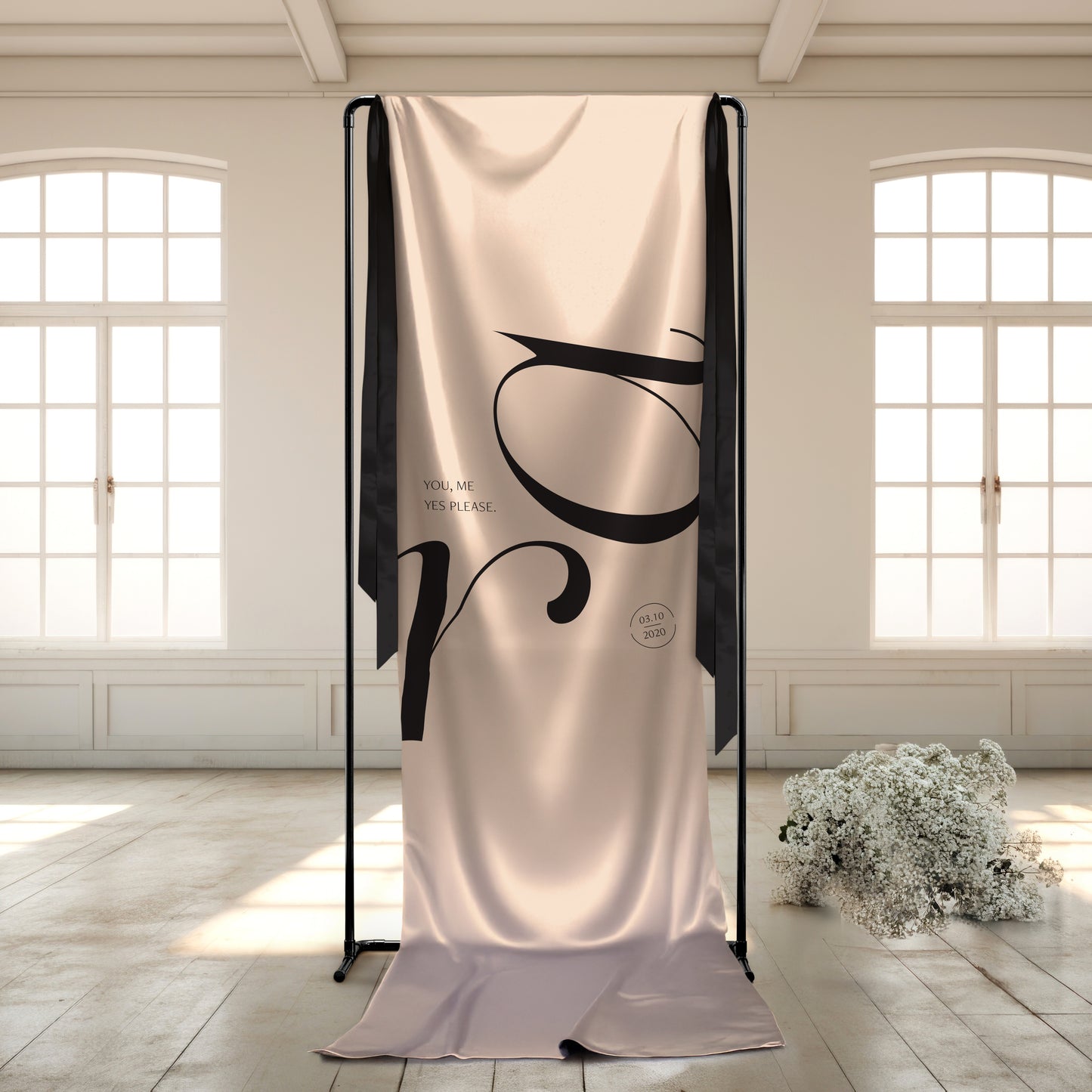 Scintilla Fabric Welcome Sign