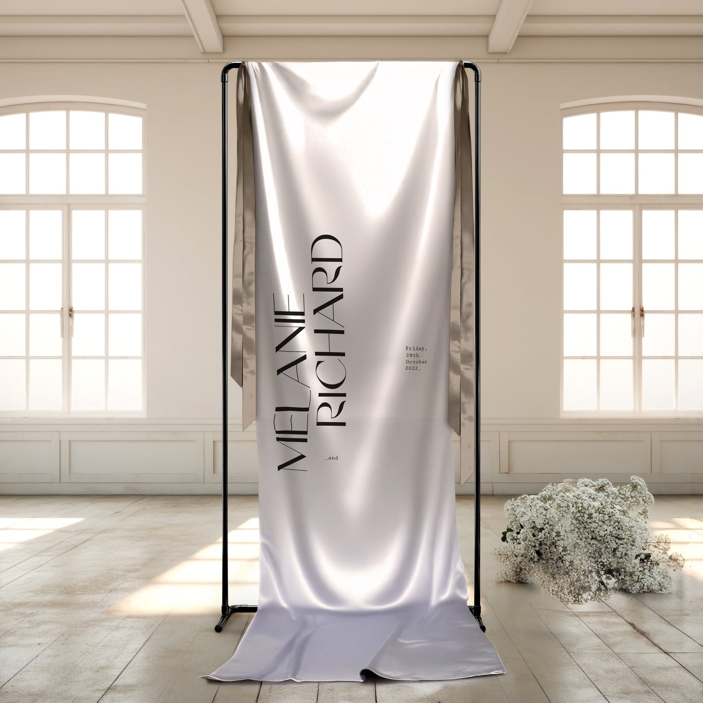 Sonder Fabric Welcome Sign