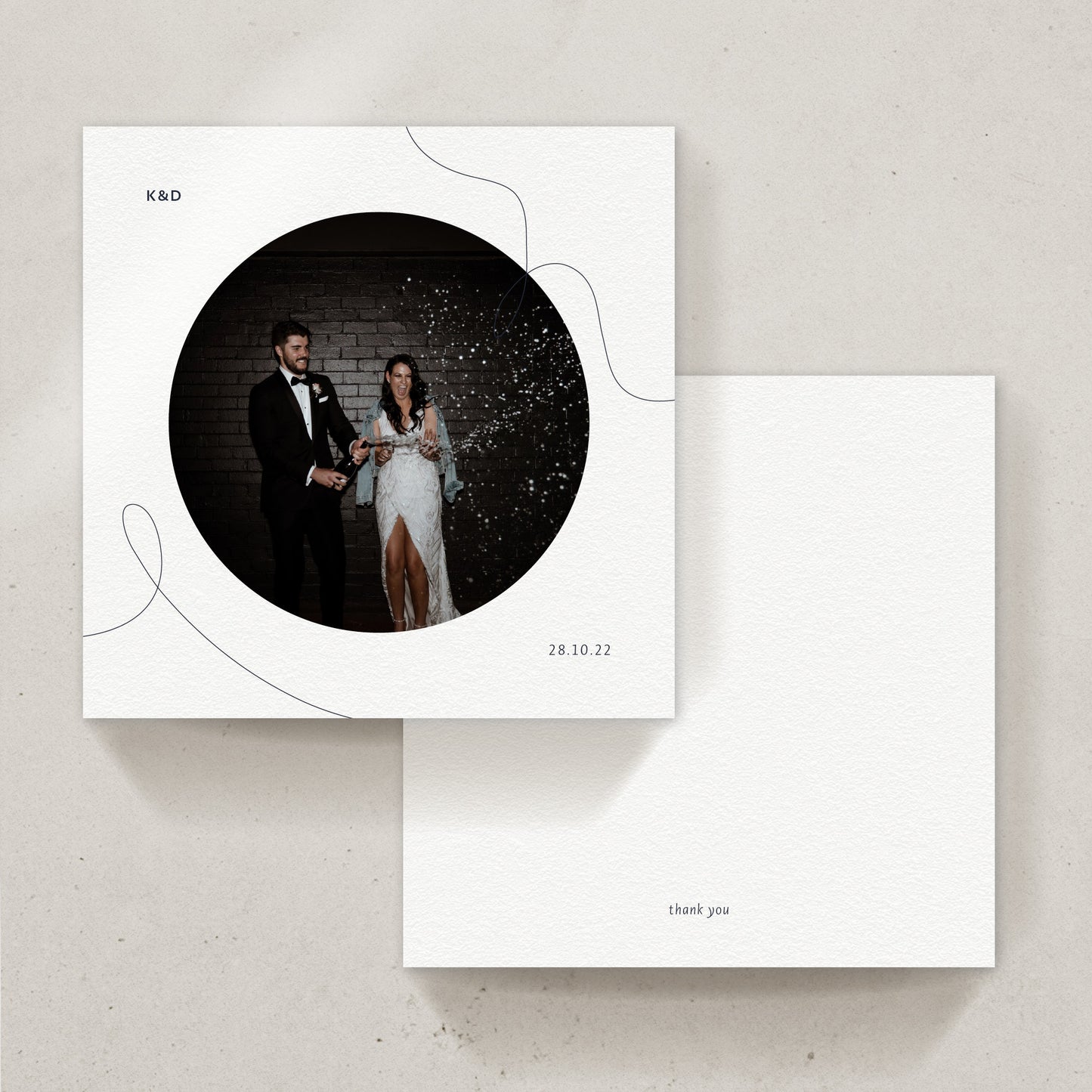 Frisson Thank You card