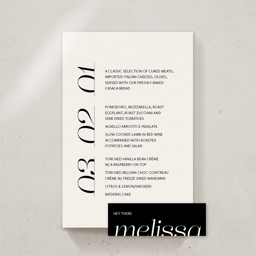 Scintilla Place Cards