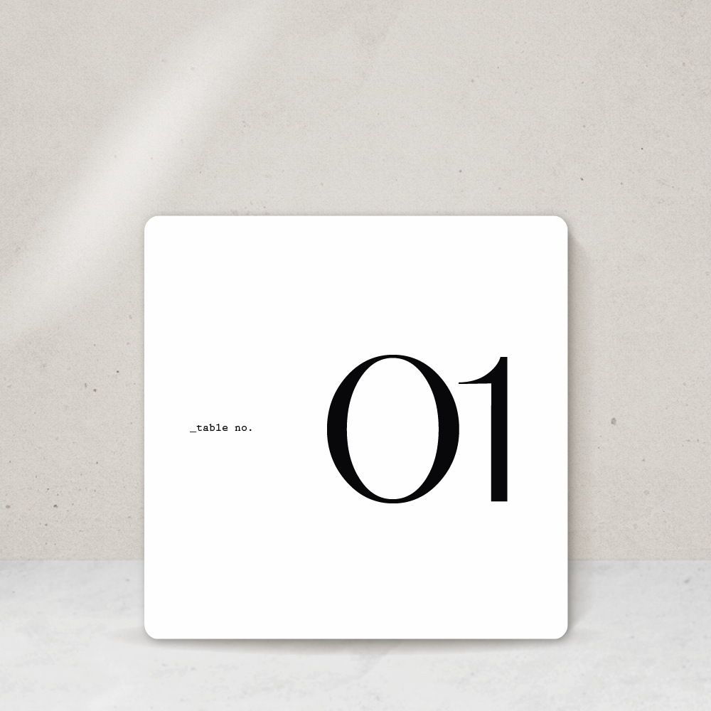 Sonder Table Number