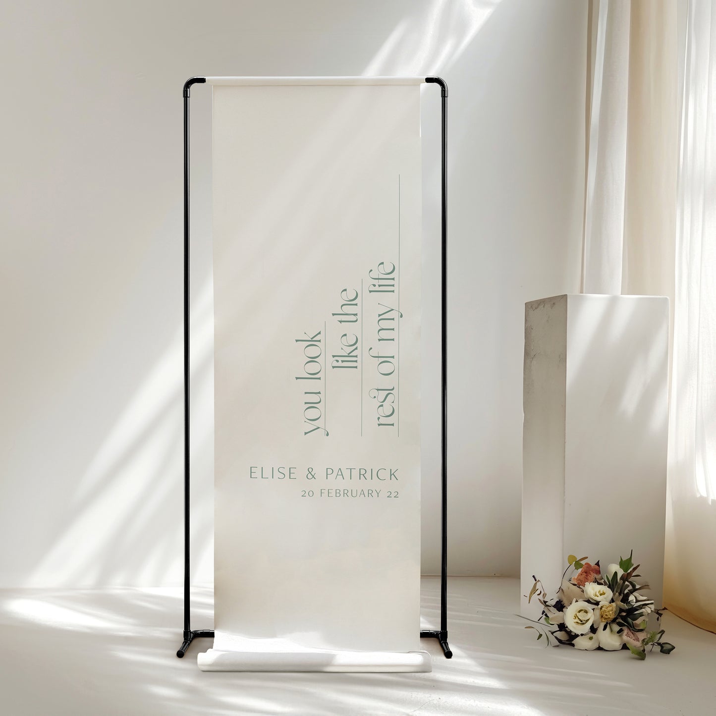 Agape Linen Welcome Sign