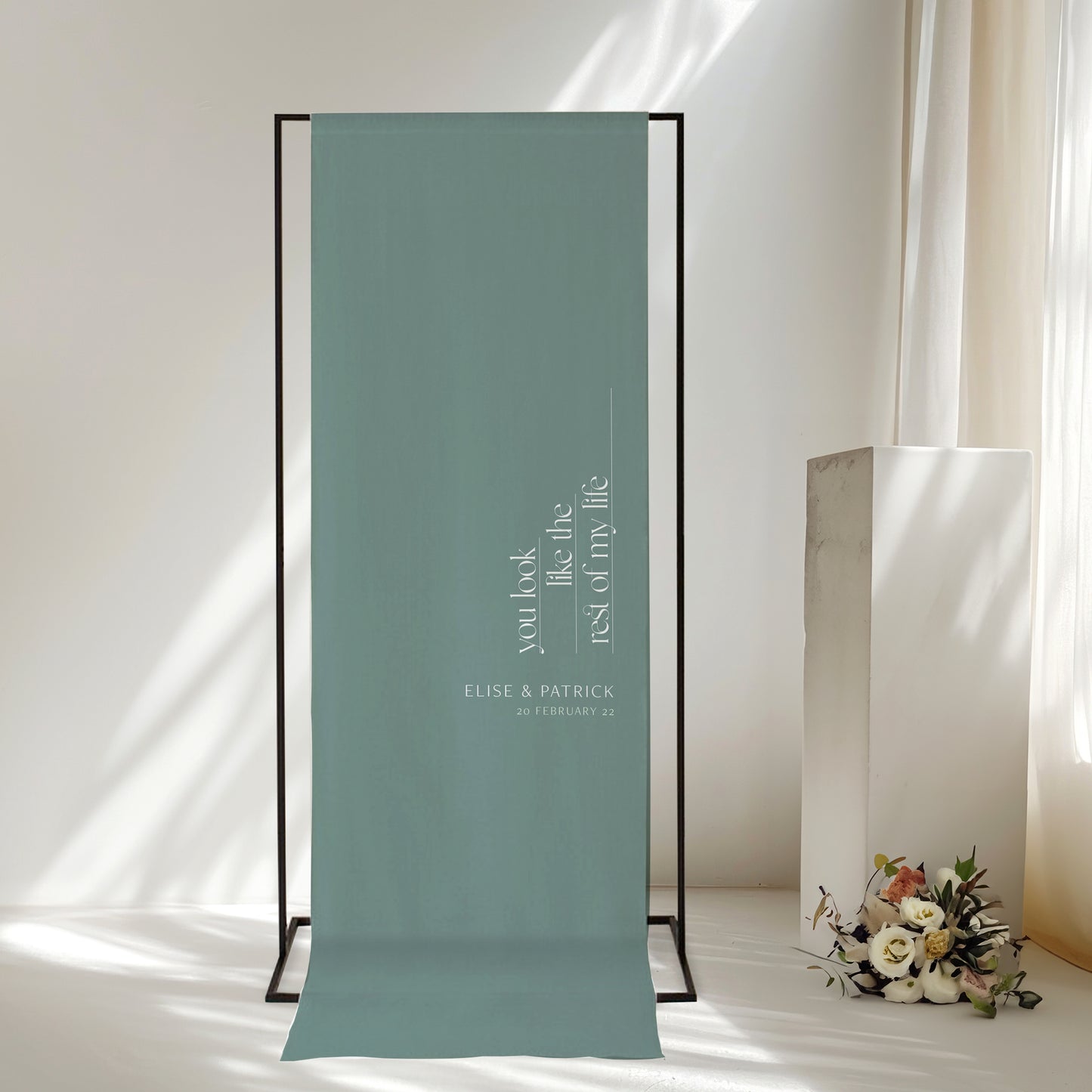 Agape Linen Welcome Sign