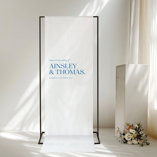 Ainsley Linen Welcome Sign