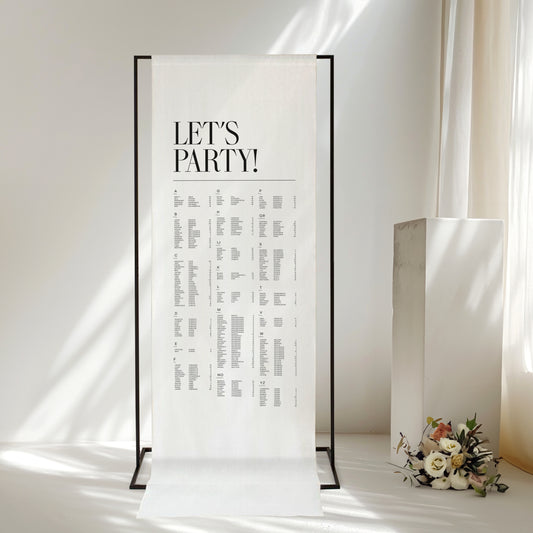 Ciel Linen Seating Sign