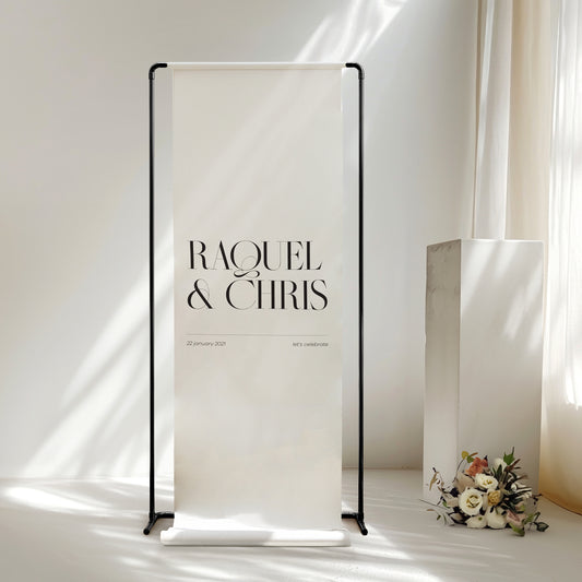 Ciel Linen Welcome Sign