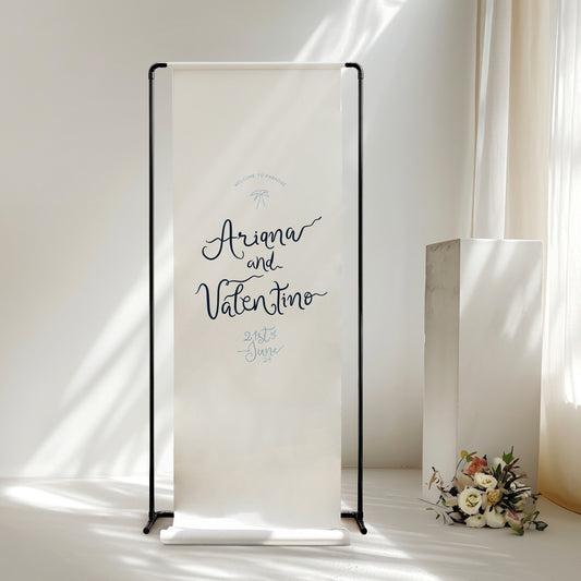 Destiny Linen Welcome Sign