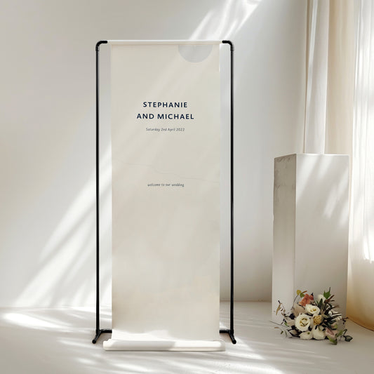 Frisson Linen Welcome Sign