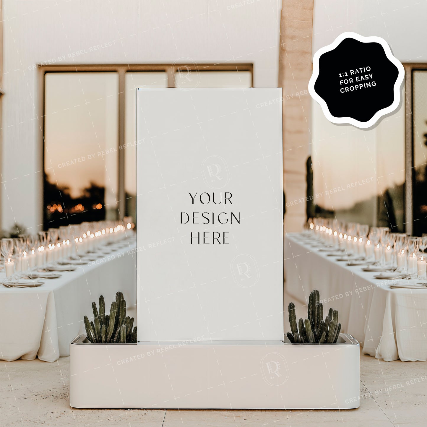 8 x Wedding/Event Stationery 'Cactus Corte' Bundle Mockups