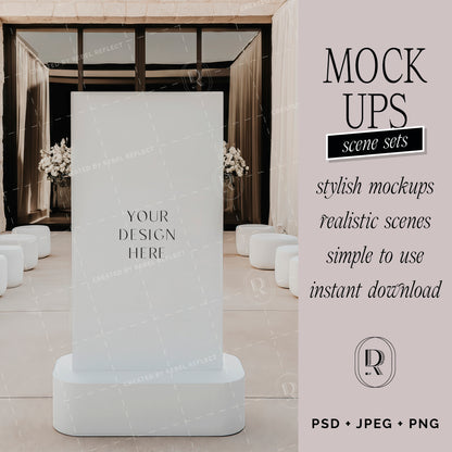 8 x Wedding/Event Stationery 'Cactus Corte' Bundle Mockups