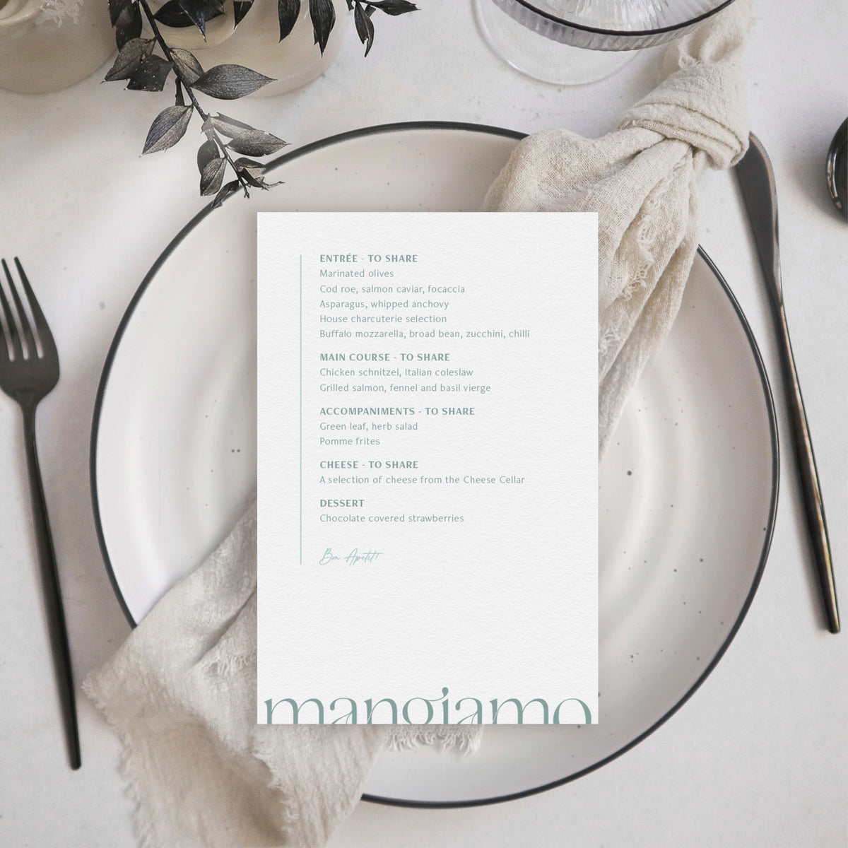 Agape Menu – Rebel Reflect