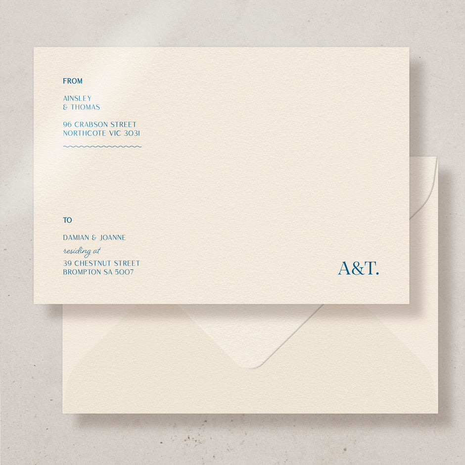 Ainsley Wedding Stationery Collection - Modern and Quirky