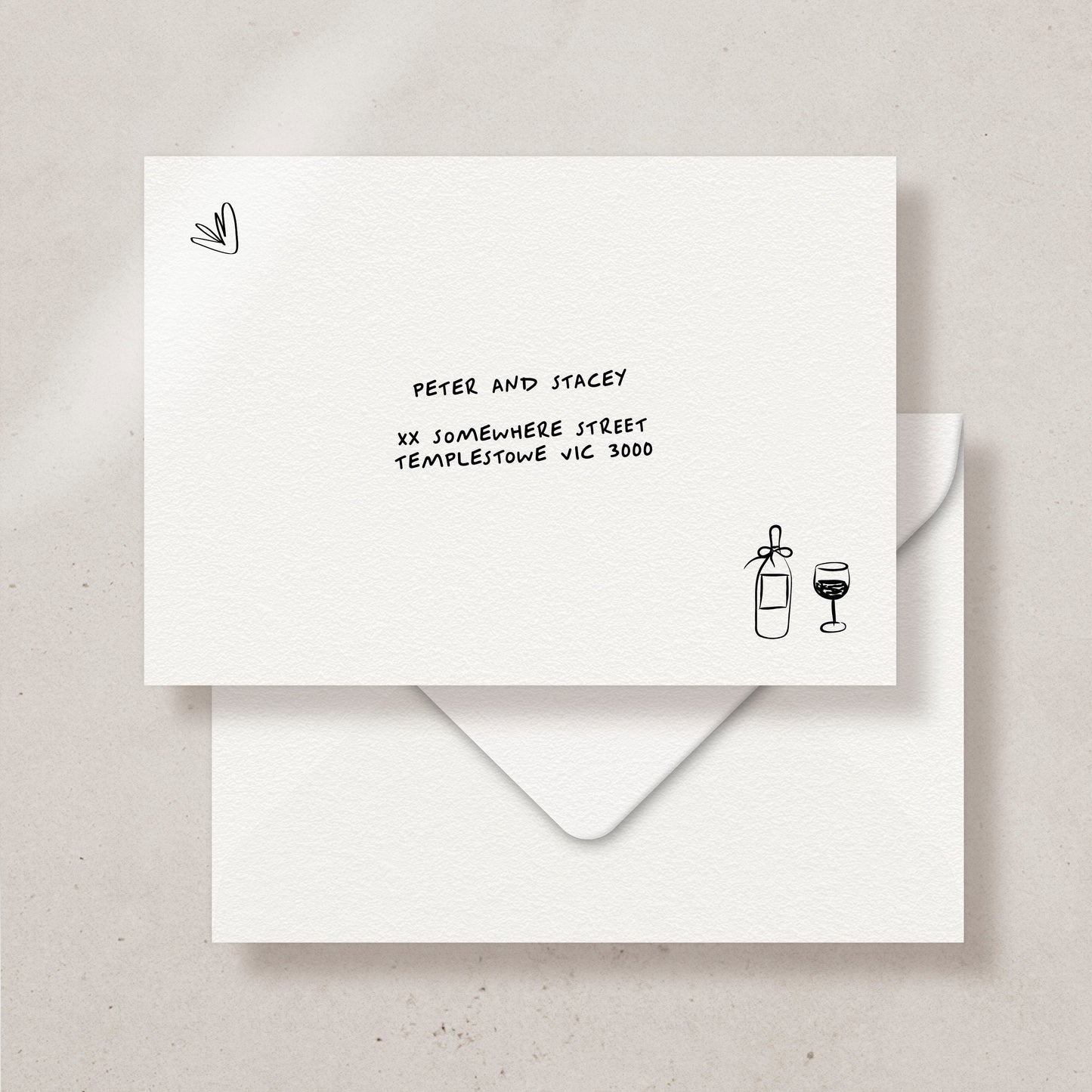 Baciami Save the date/Thank you card Envelope