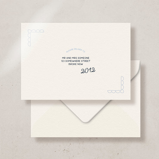 Destiny Save the date/Thank you card Envelope