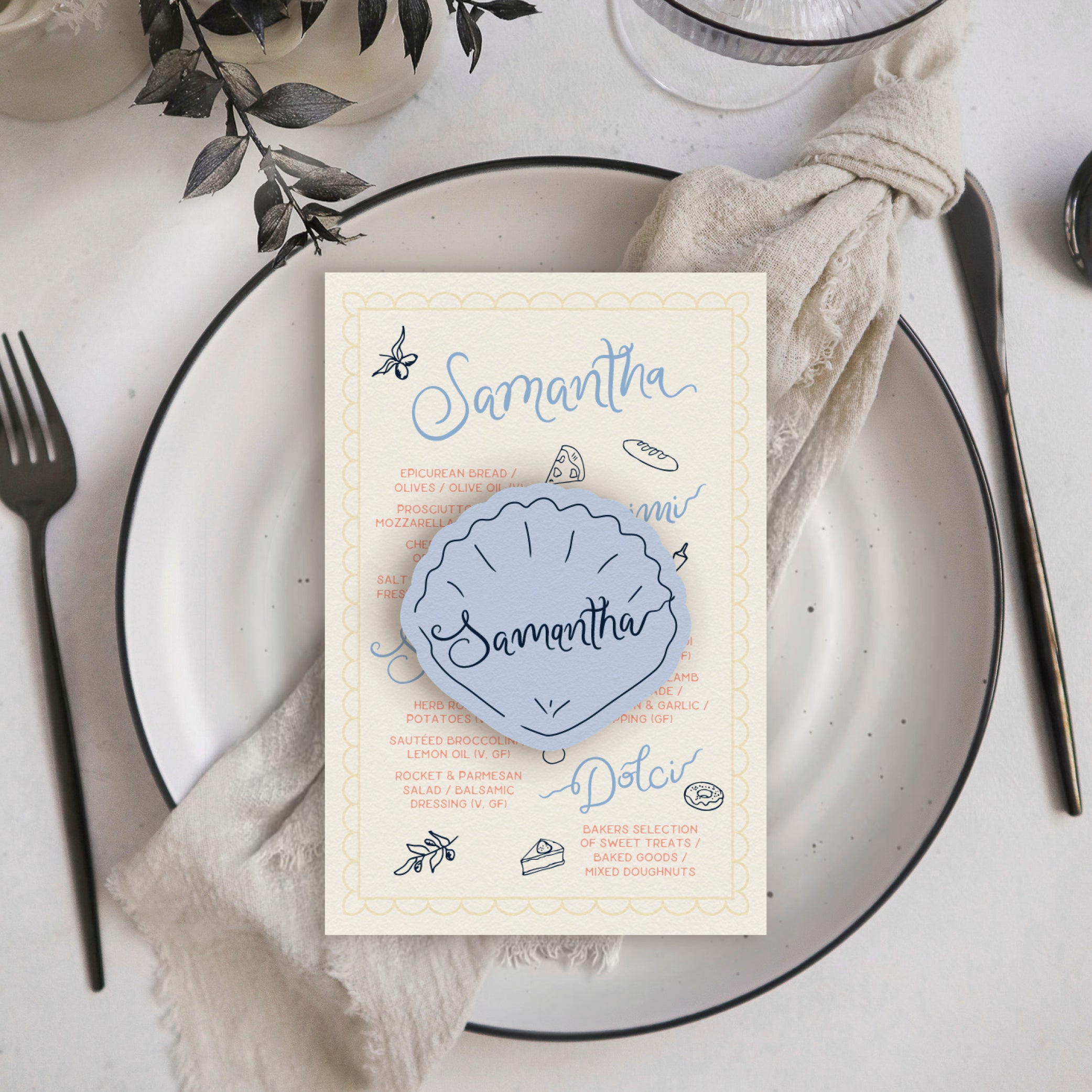 Destiny Menu - Reception/Guest menus for Weddings and Events
