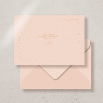 Leal Save the date/Thank you card Envelope