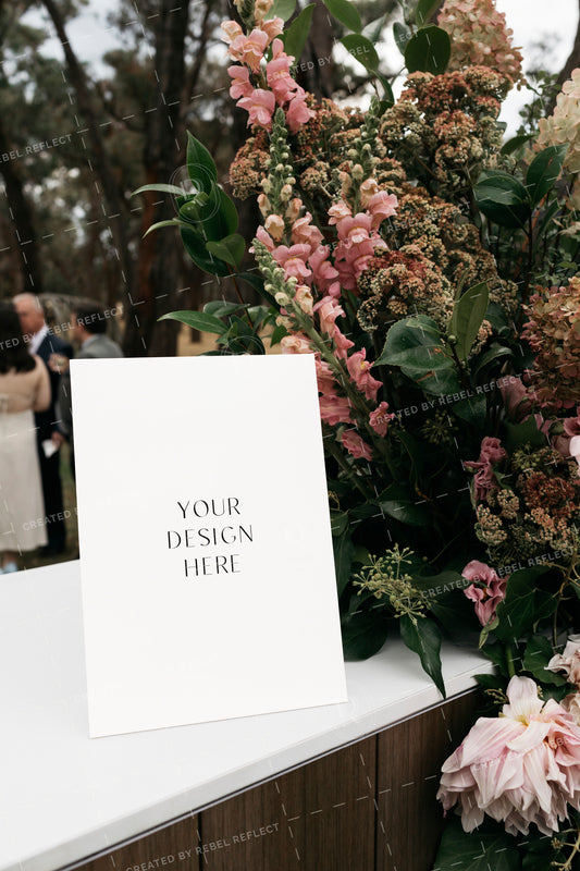 Wedding Stationery Bar Sign Mockup