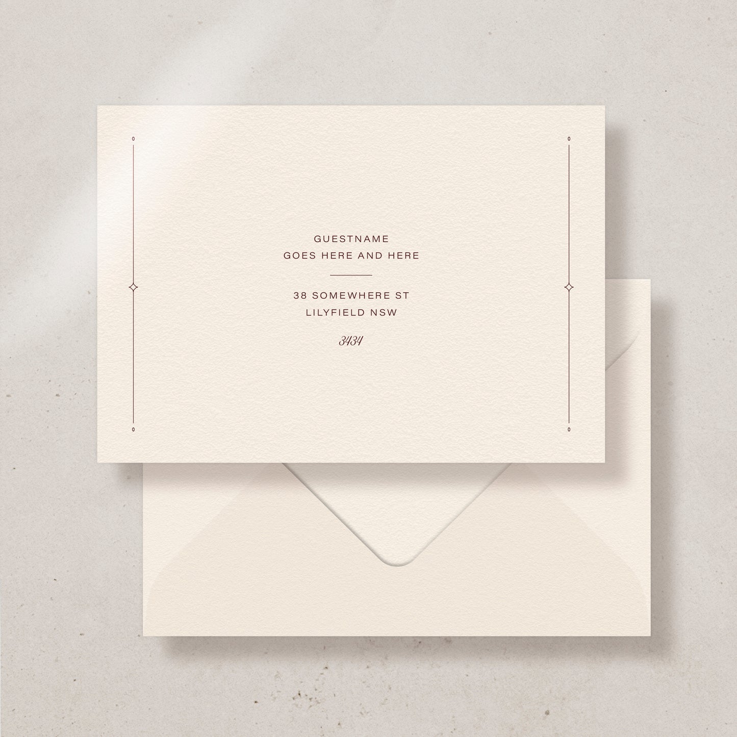 Morii Save the date/Thank you card Envelope