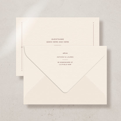 Morii Save the date/Thank you card Envelope