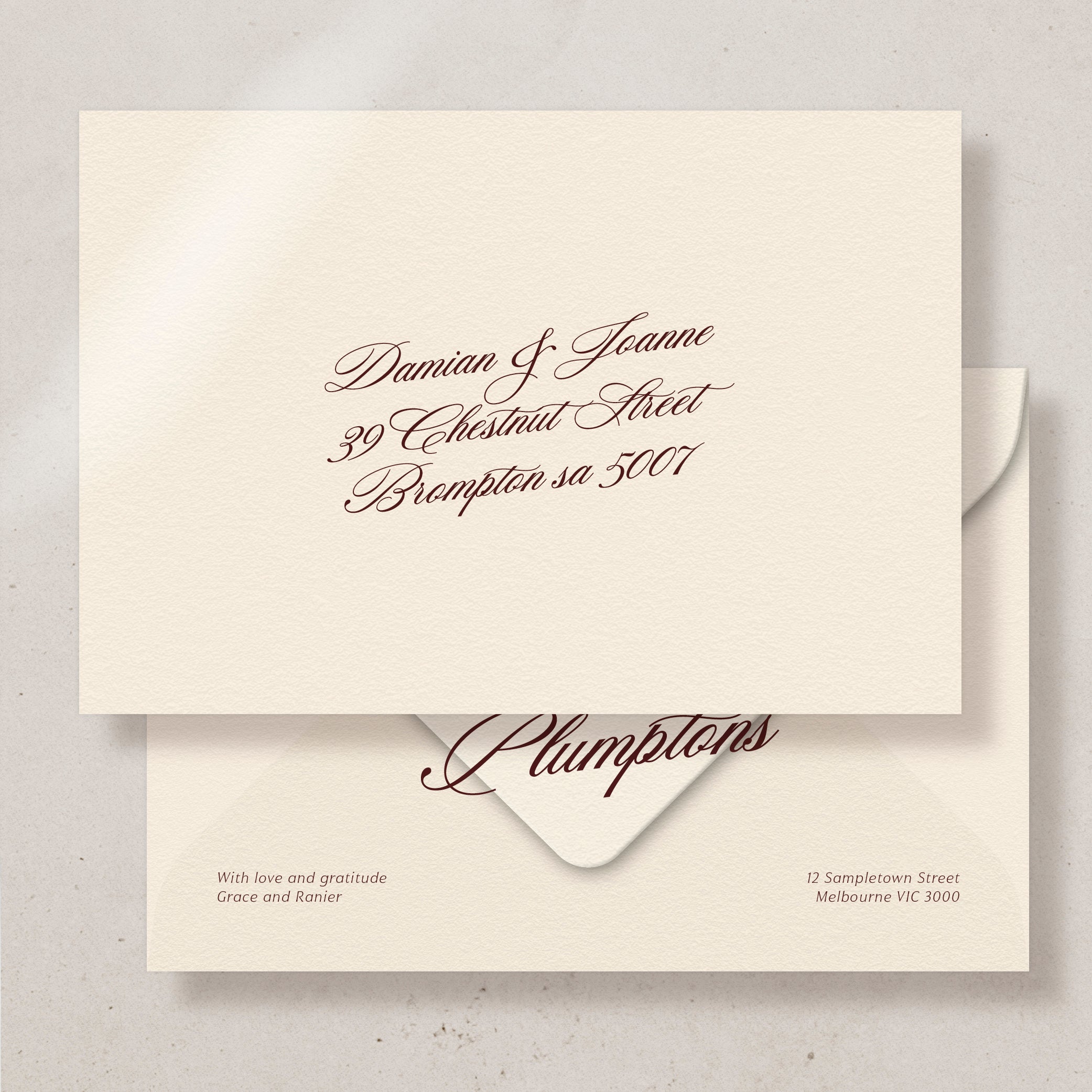Regalia Invitation Envelope - Blank or Printed