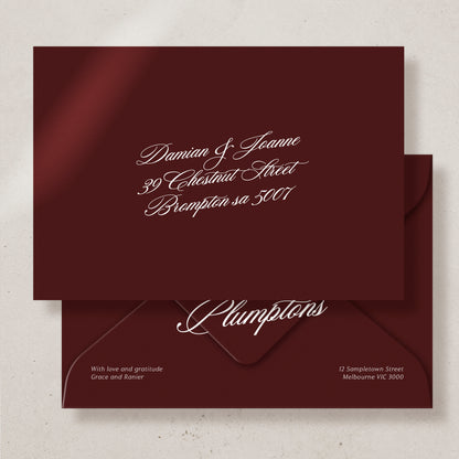 Regalia Invitation Envelope