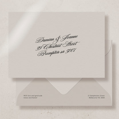 Regalia Invitation Envelope
