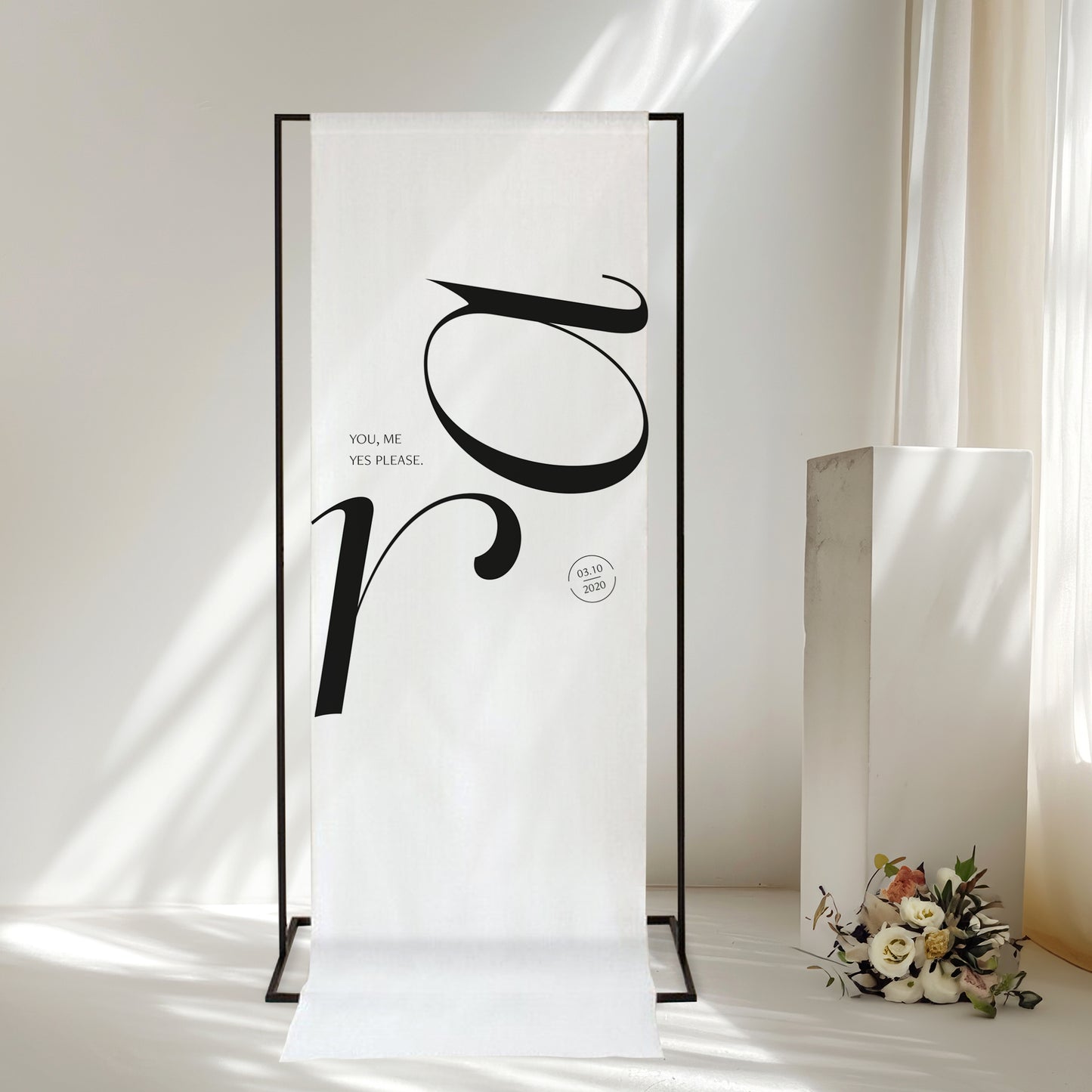 Scintilla Linen Welcome Sign