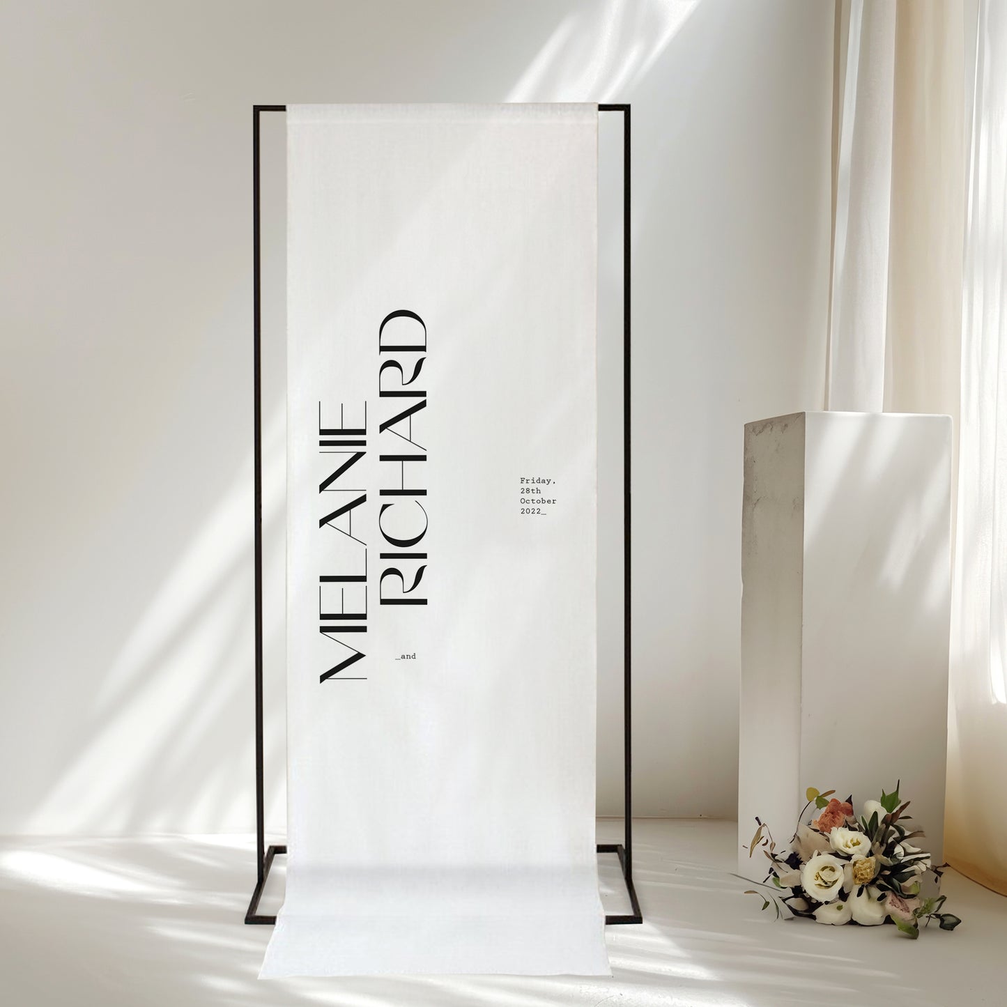 Sonder Linen Welcome Sign