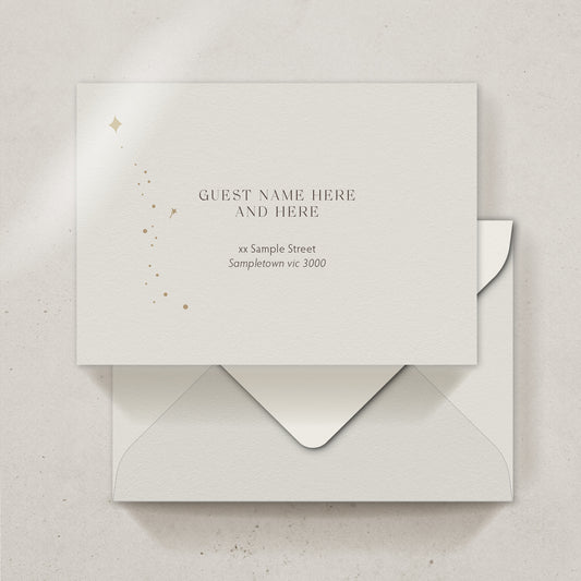Asteria Save the date/Thank you card Envelope