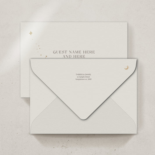 Asteria Save the date/Thank you card Envelope