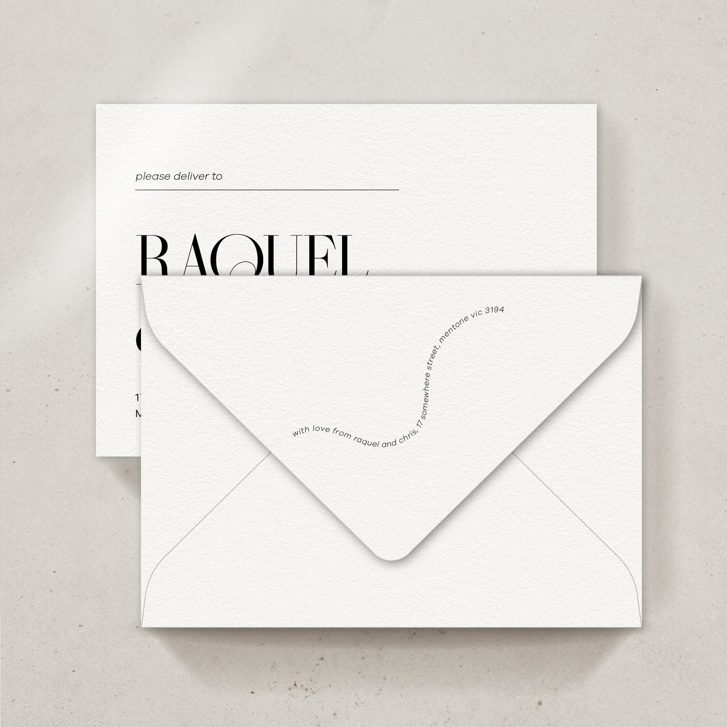 Ciel Save the date/Thank you card Envelope