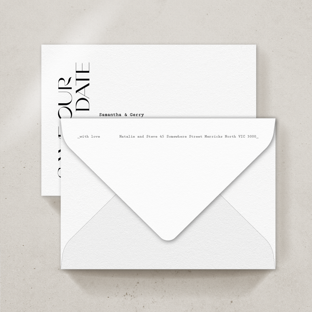Sonder Save the date/Thank you card Envelope