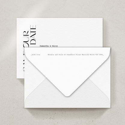 Sonder Save the date/Thank you card Envelope